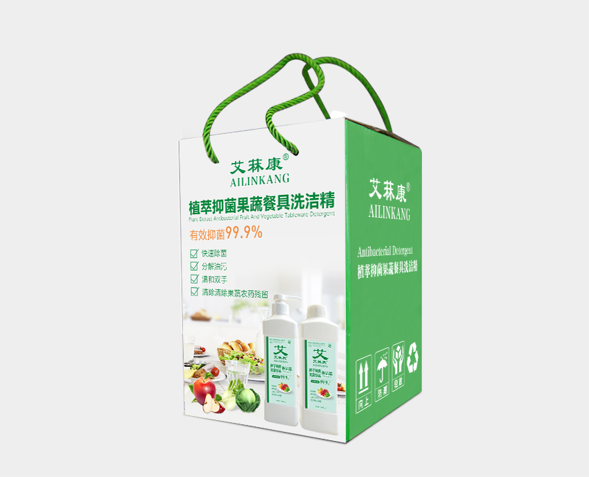 艾菻康植萃抑菌果蔬餐具洗潔（jié）精1000MLX4瓶內含按壓泵