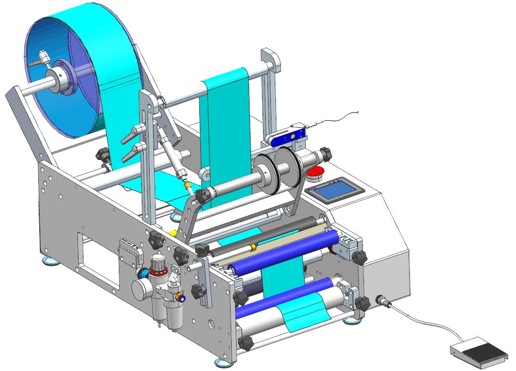 高配置半（bàn）自動圓瓶貼標機-20