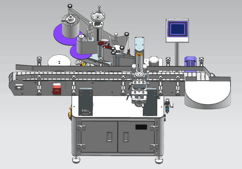 全（quán）自動立式圓瓶貼標機-19